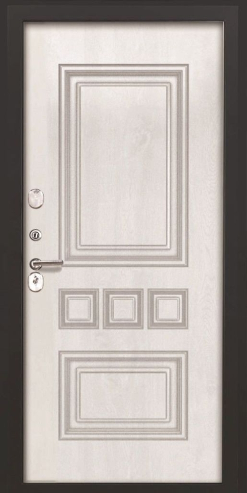 Входная дверь ДвериПРО L-45 фл-608 винорит white DPRO192153 внутренняя сторона